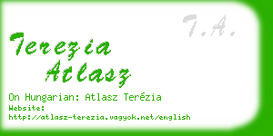 terezia atlasz business card